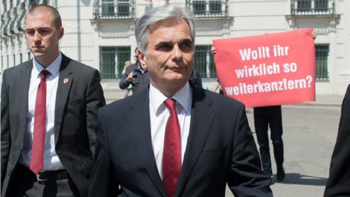 Shock as Austrian Chancellor Faymann quits